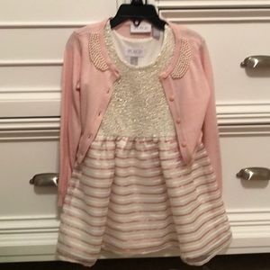 Formal Kids Dress with Sweater